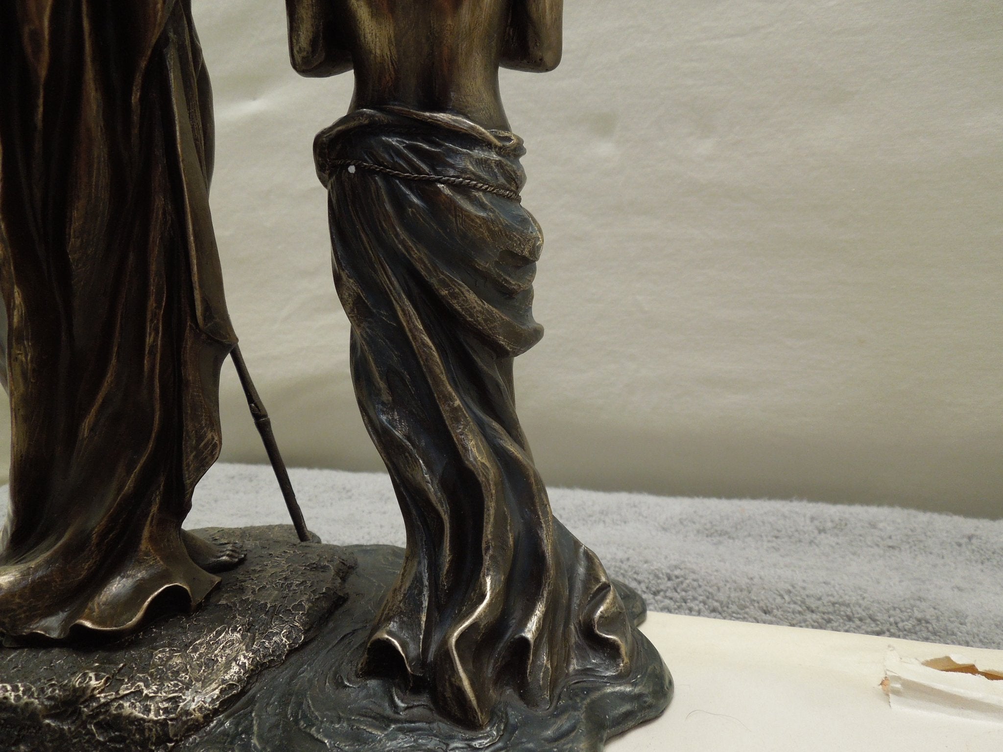 Jesus Baptized By St. John The Baptist - Bronze
