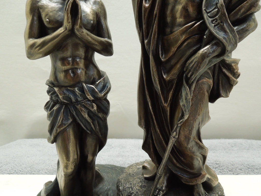 Jesus Baptized By St. John The Baptist - Bronze