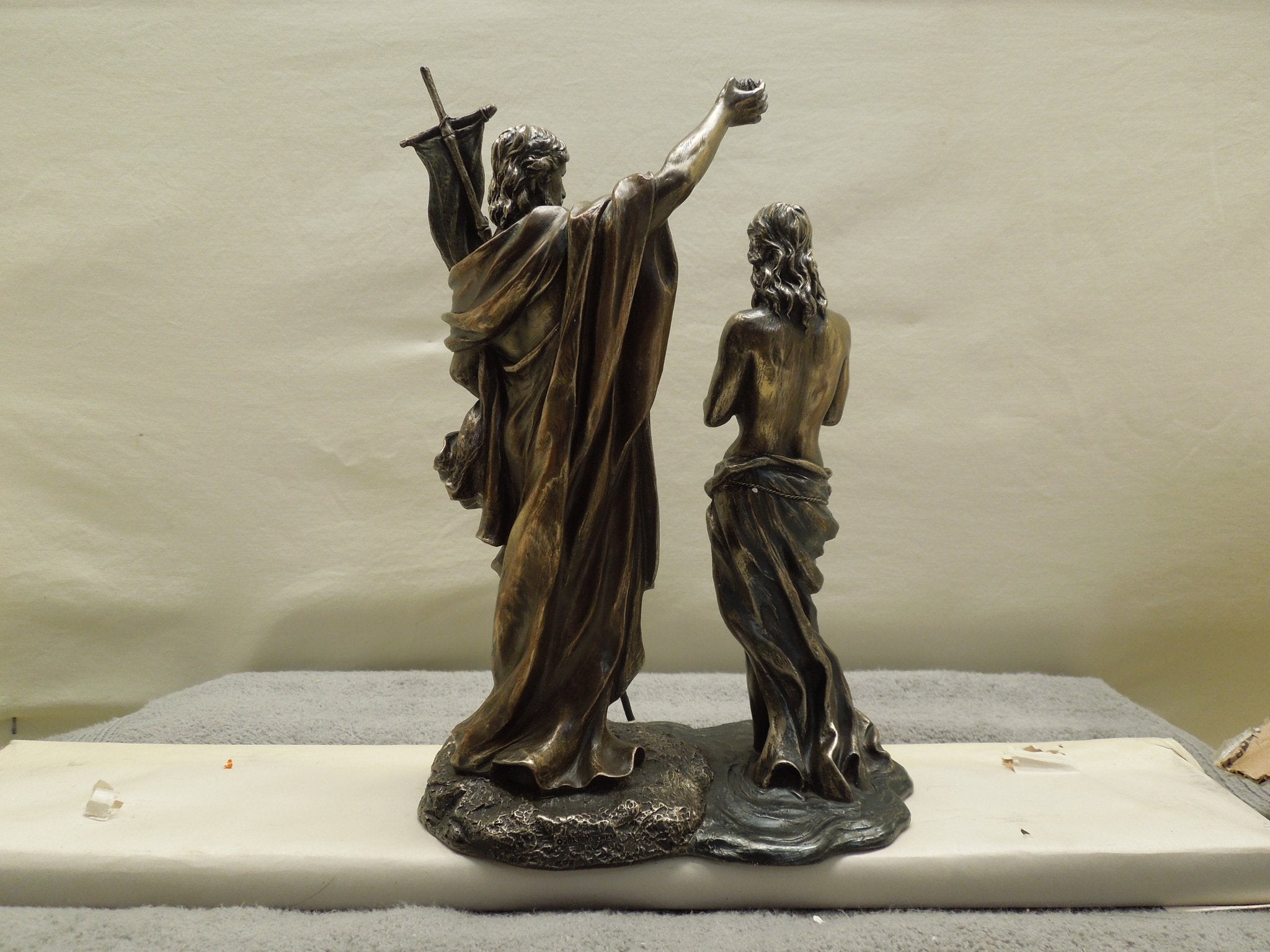 Jesus Baptized By St. John The Baptist - Bronze