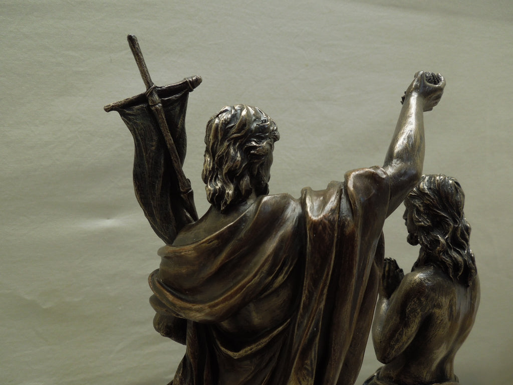 Jesus Baptized By St. John The Baptist - Bronze