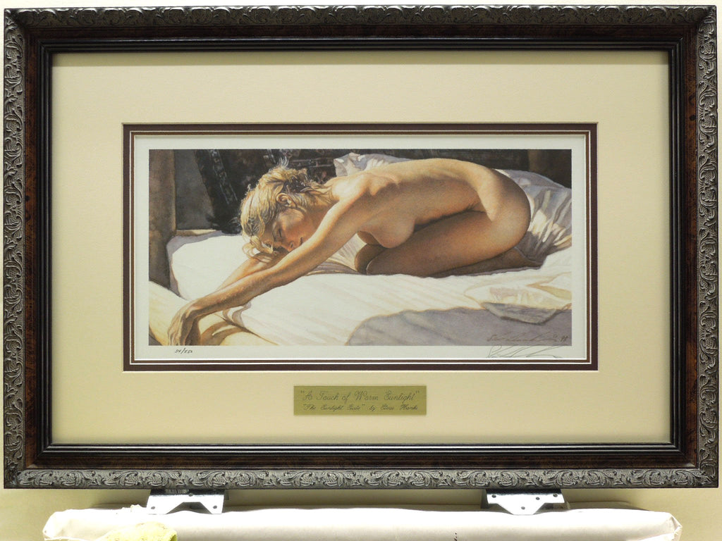 Steve Hanks "A Touch Of Warm Sunlight" Gallery Framed Hand Signed Print 34/550