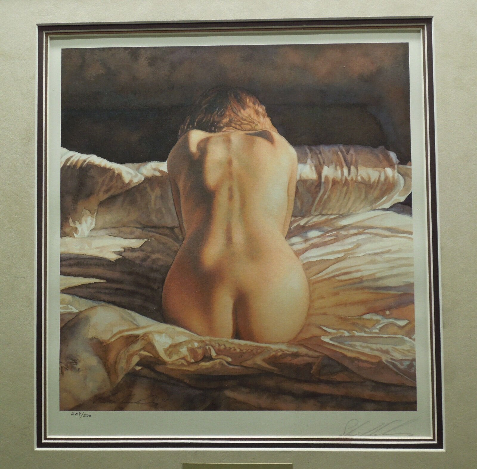 Steve Hanks "As Mysteries Uncover" Framed (no Glass) Signed Print 209/500
