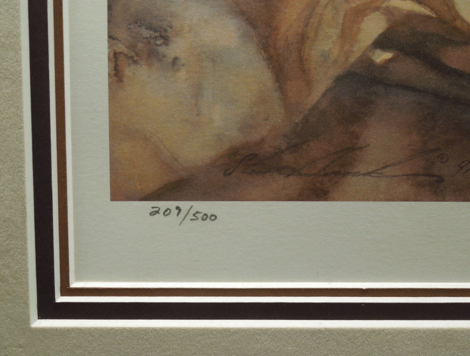Steve Hanks "As Mysteries Uncover" Framed (no Glass) Signed Print 209/500
