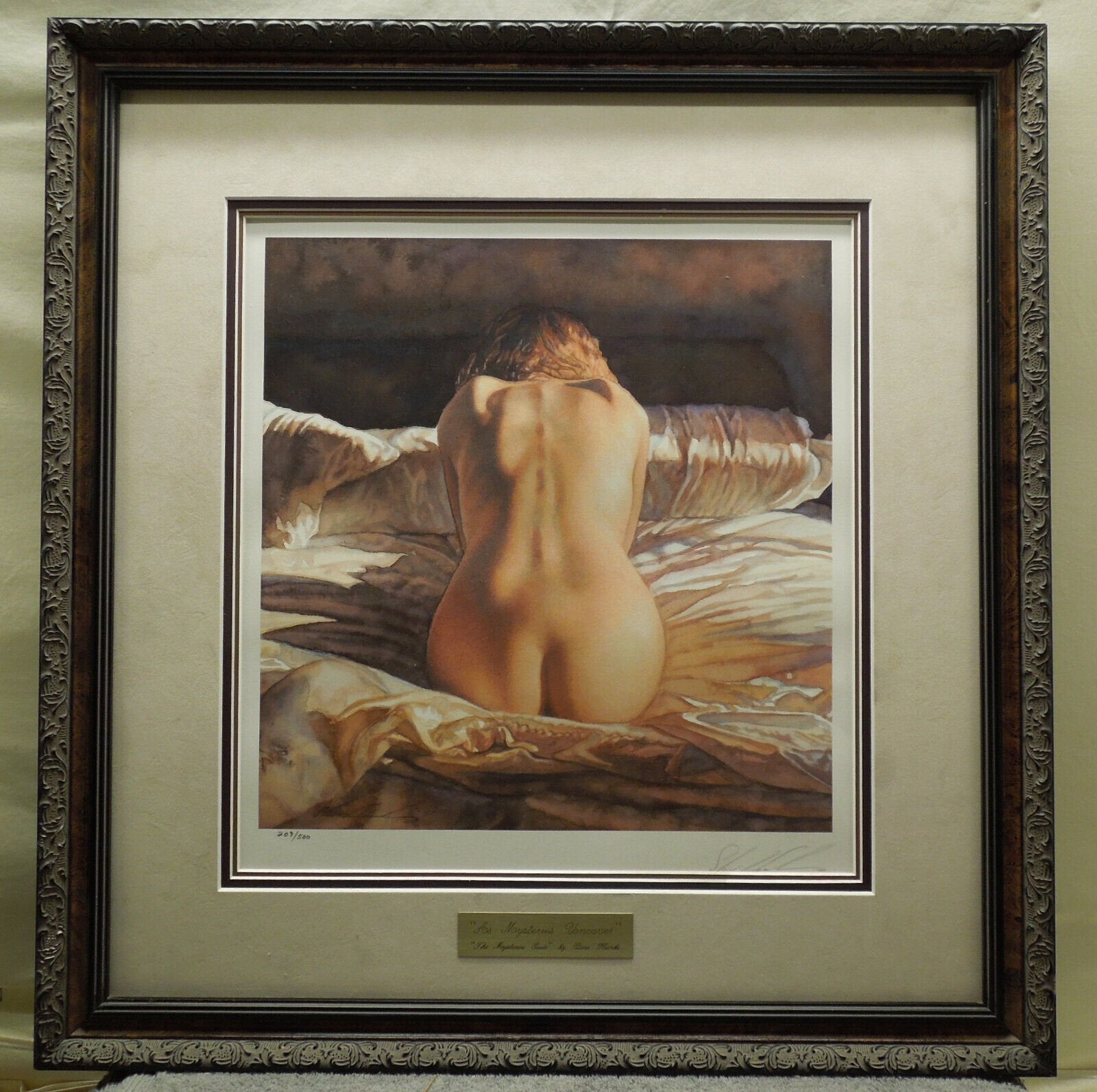Steve Hanks "As Mysteries Uncover" Framed (no Glass) Signed Print 209/500