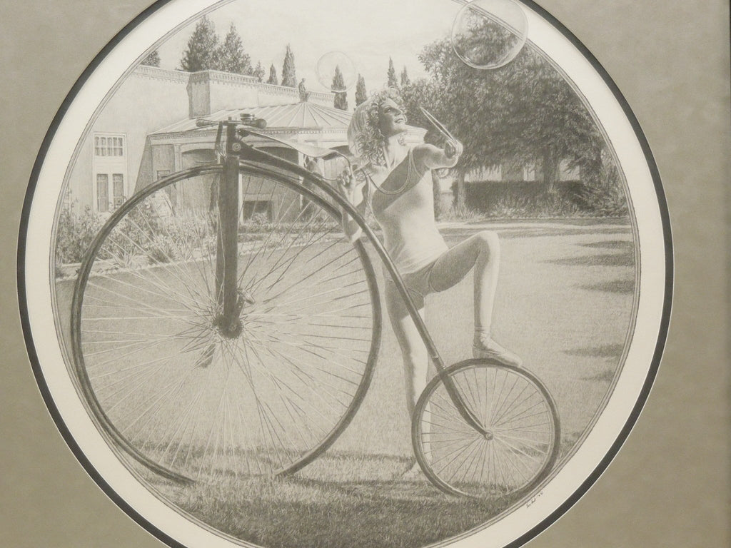 Steve Hanks "Bubbles Bike And Ballet" Gallery Framed Hand Signed Print 198/199