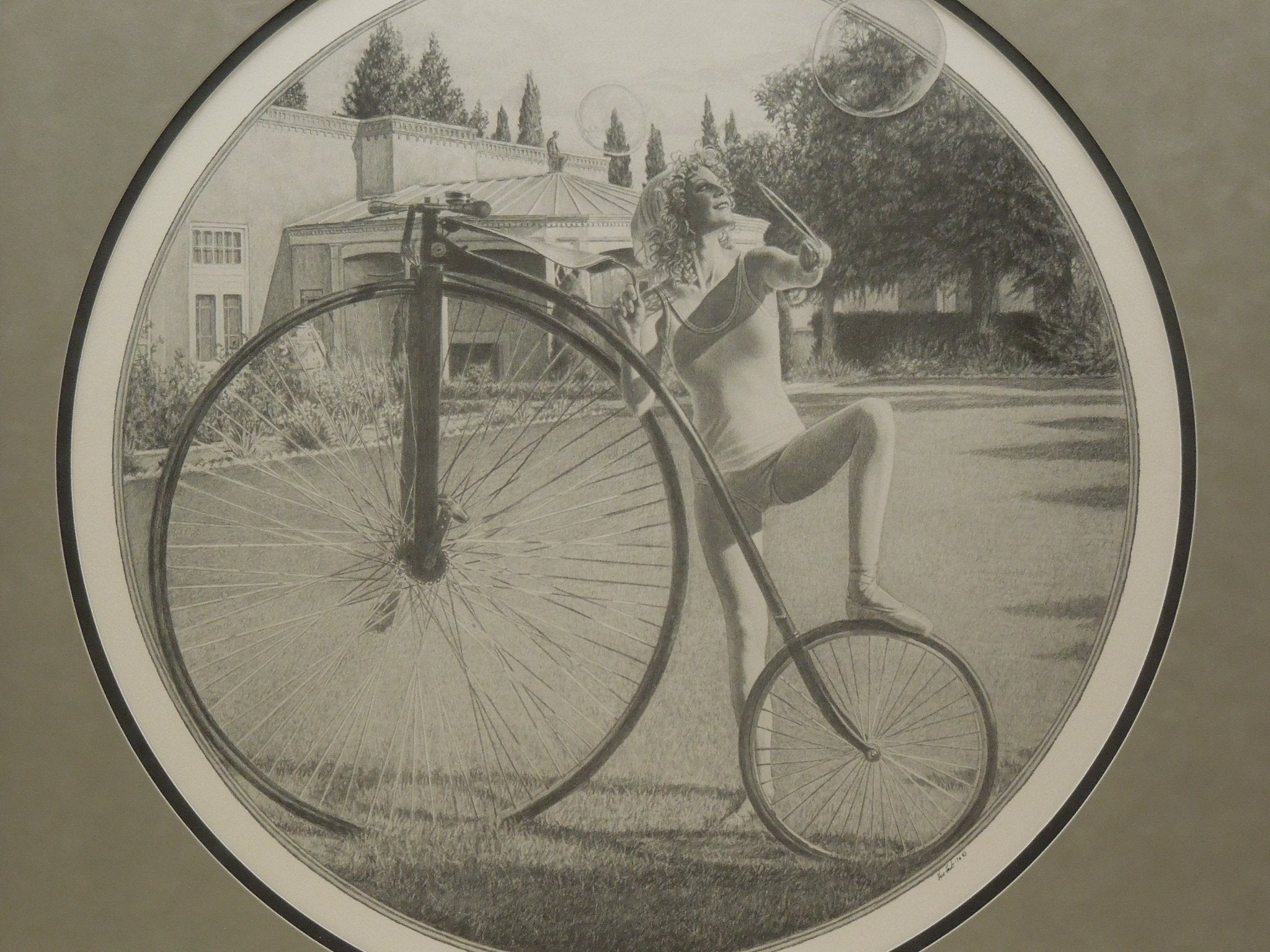 Steve Hanks "Bubbles Bike And Ballet" Gallery Framed Hand Signed Print 198/199