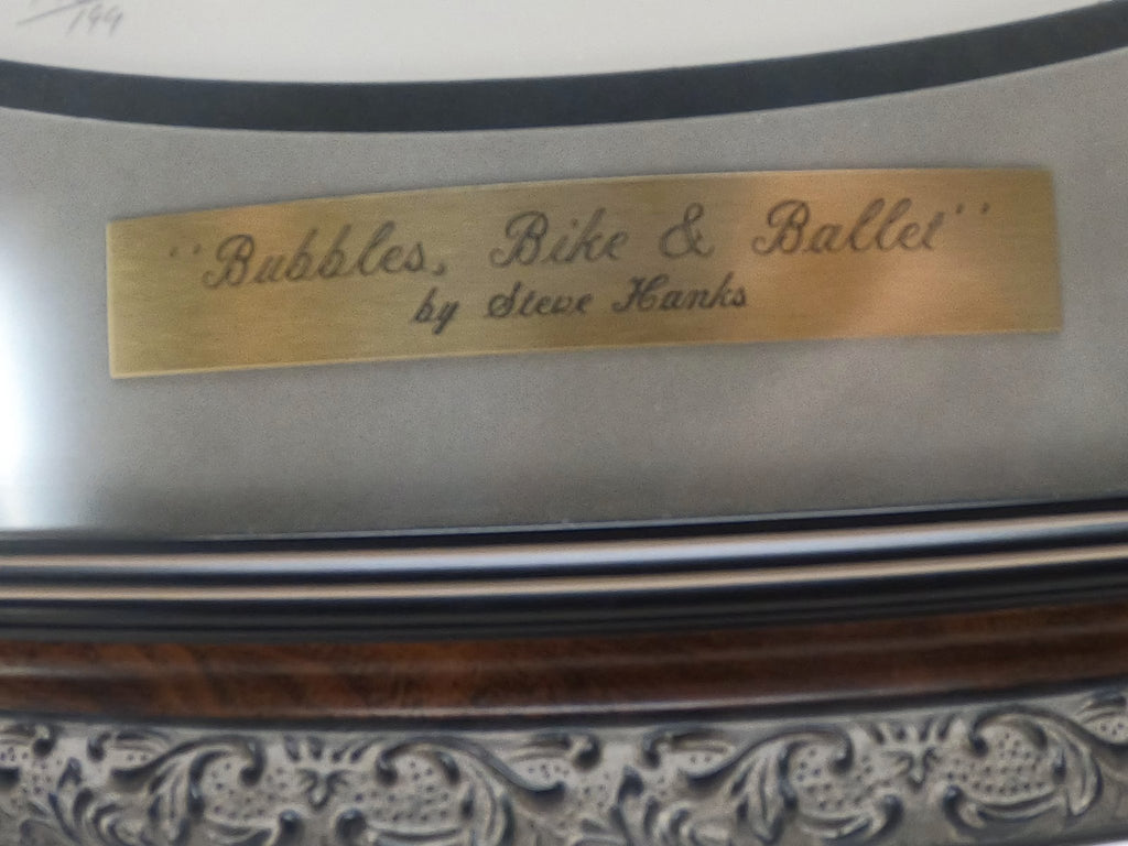 Steve Hanks "Bubbles Bike And Ballet" Gallery Framed Hand Signed Print 198/199