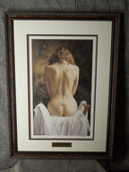 Steve Hanks "Centered" Lithograph Print #20/500 Gallery Framed Triple Mat