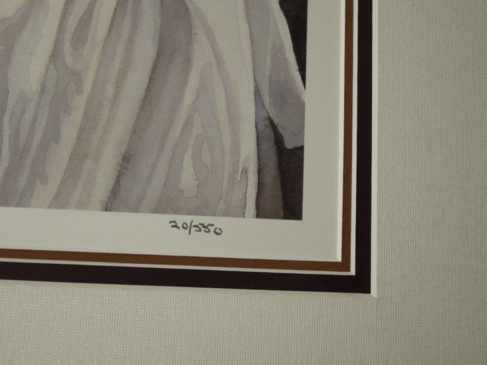 Steve Hanks "Centered" Lithograph Print #20/500 Gallery Framed Triple Mat