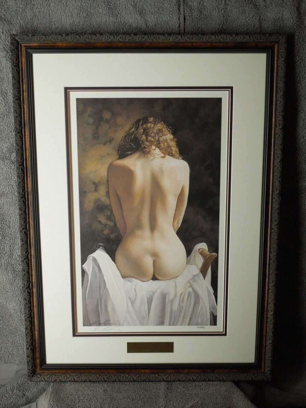 Steve Hanks "Centered" Lithograph Print #20/500 Gallery Framed Triple Mat