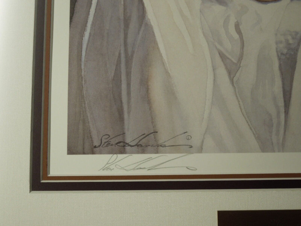 Steve Hanks "Centered" Lithograph Print #20/500 Gallery Framed Triple Mat