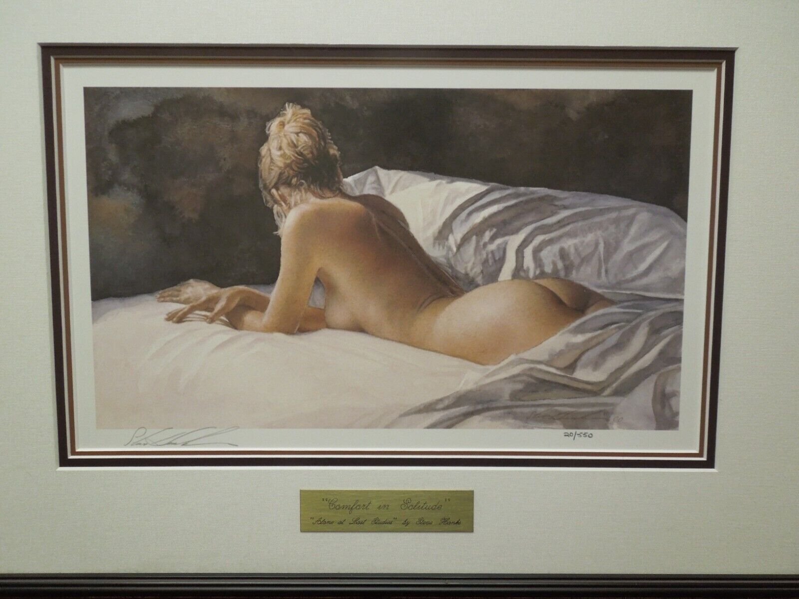 Steve Hanks "Comfort In Solitude" Lithograph Print Signed 448/500