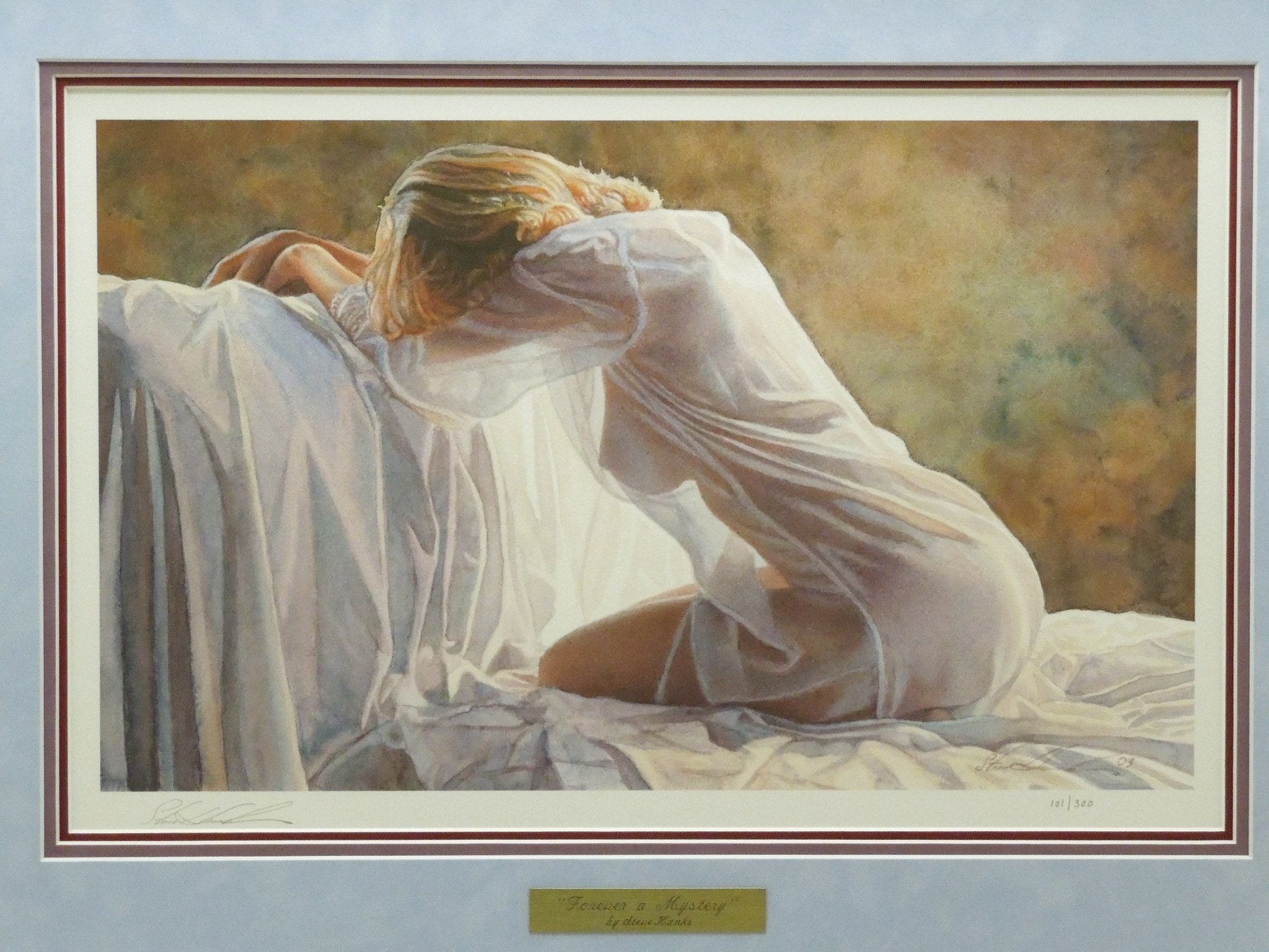 Steve Hanks "Forever A Mystery" Triple Matted Gallery Framed