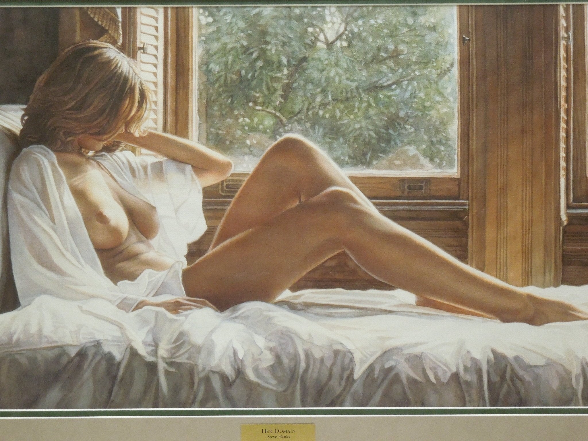 Steve Hanks "Her Domain" Signed Canvas Print #15/35 Gallery Framed