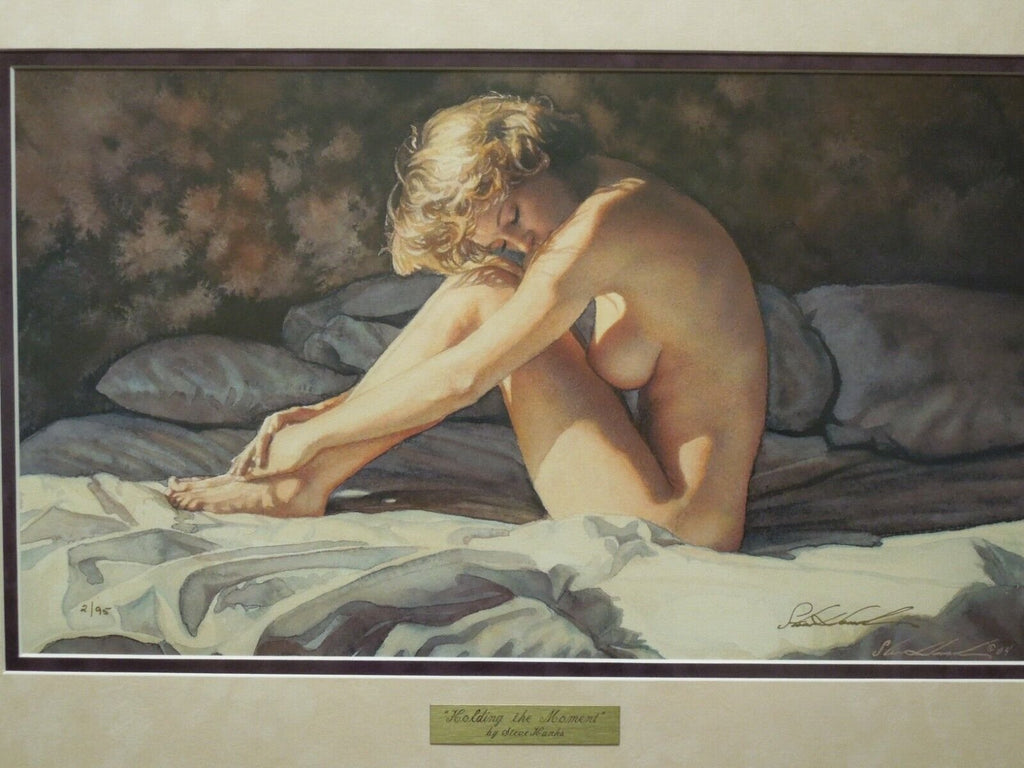 Steve Hanks "Holding The Moment" Print Canvas Numbered 2/95 Gallery Framed