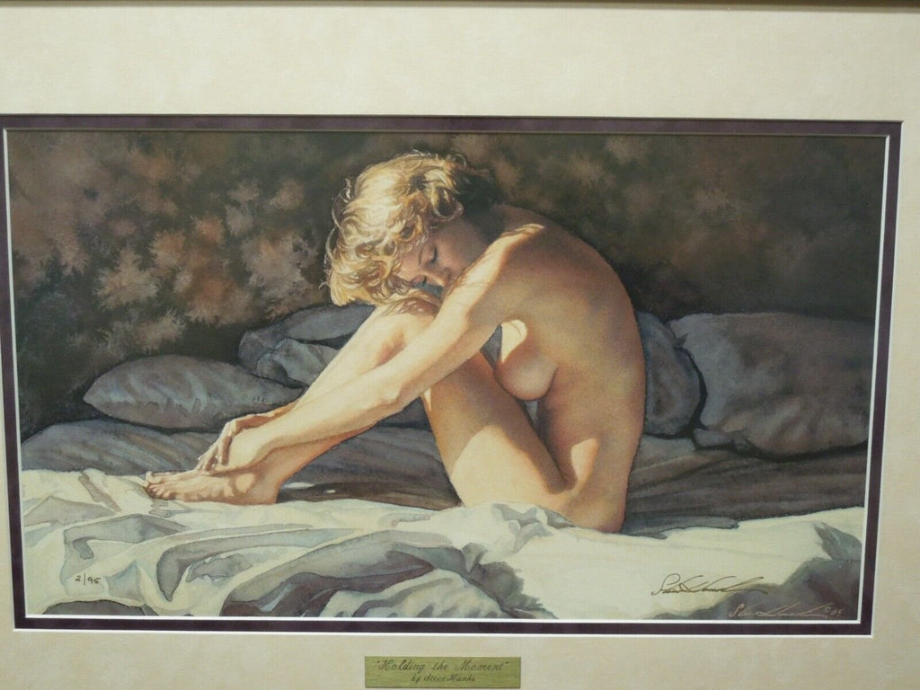 Steve Hanks "Holding The Moment" Print Canvas Numbered 2/95 Gallery Framed