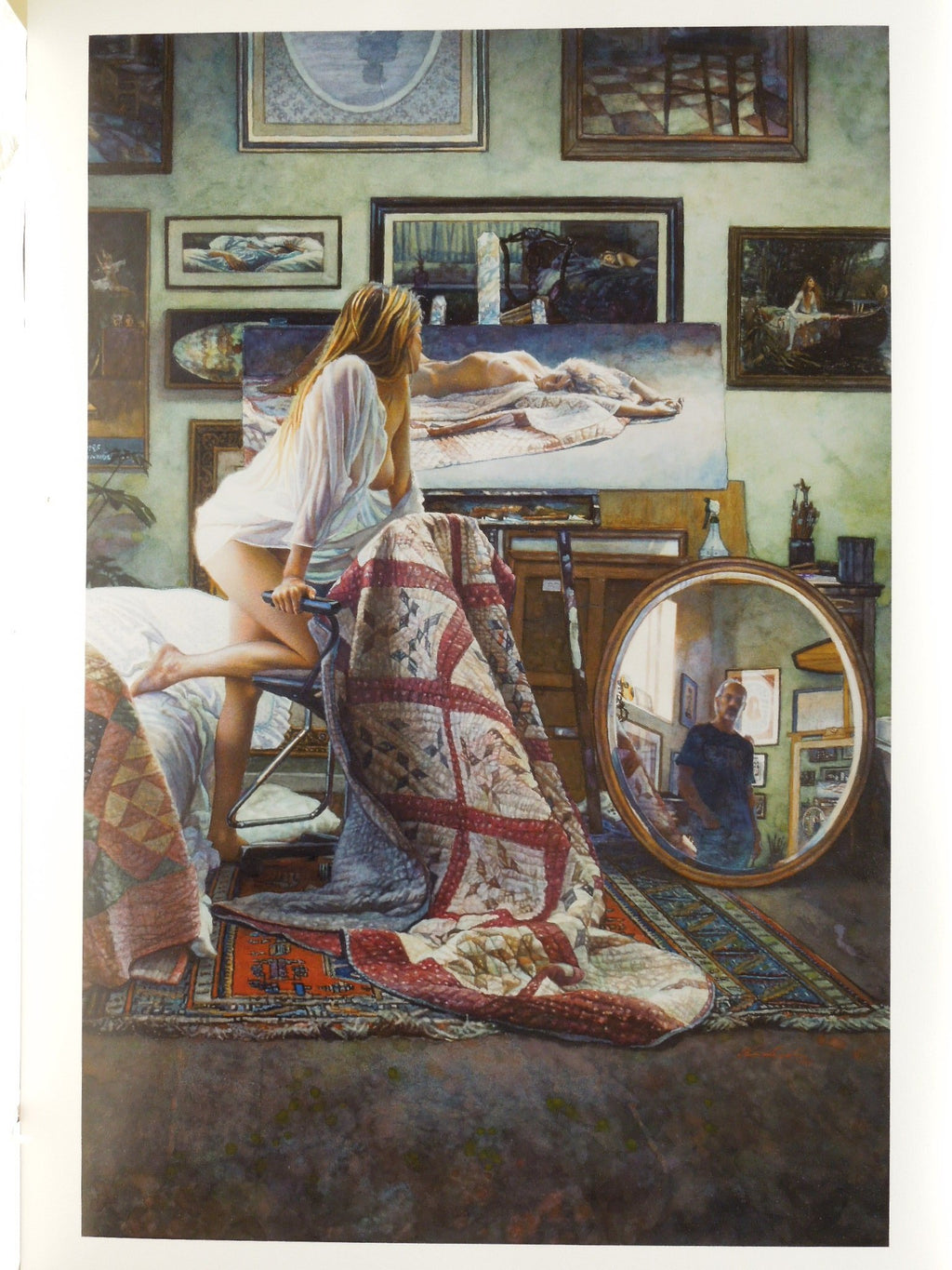 Steve Hanks "In The Artist Studio" Art Print No Frame