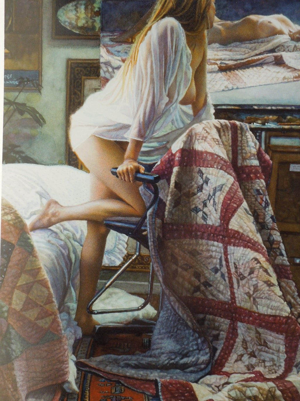 Steve Hanks "In The Artist Studio" Art Print No Frame