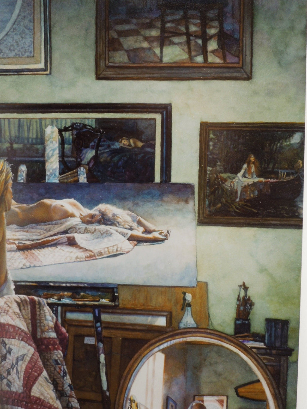 Steve Hanks "In The Artist Studio" Art Print No Frame