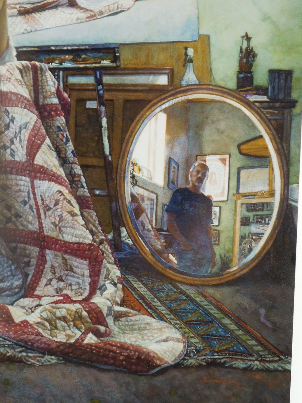 Steve Hanks "In The Artist Studio" Art Print No Frame