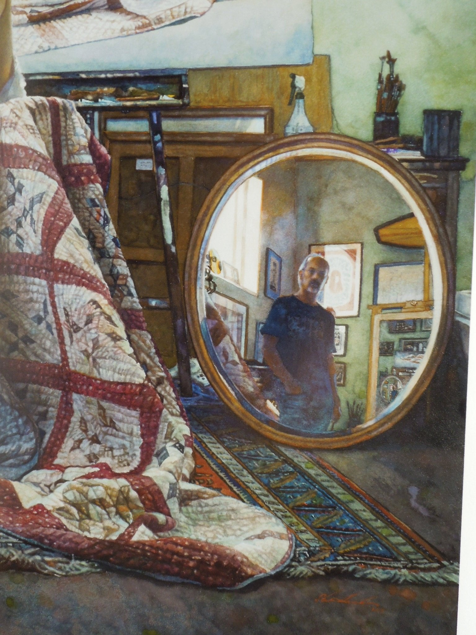 Steve Hanks "In The Artist Studio" Art Print No Frame