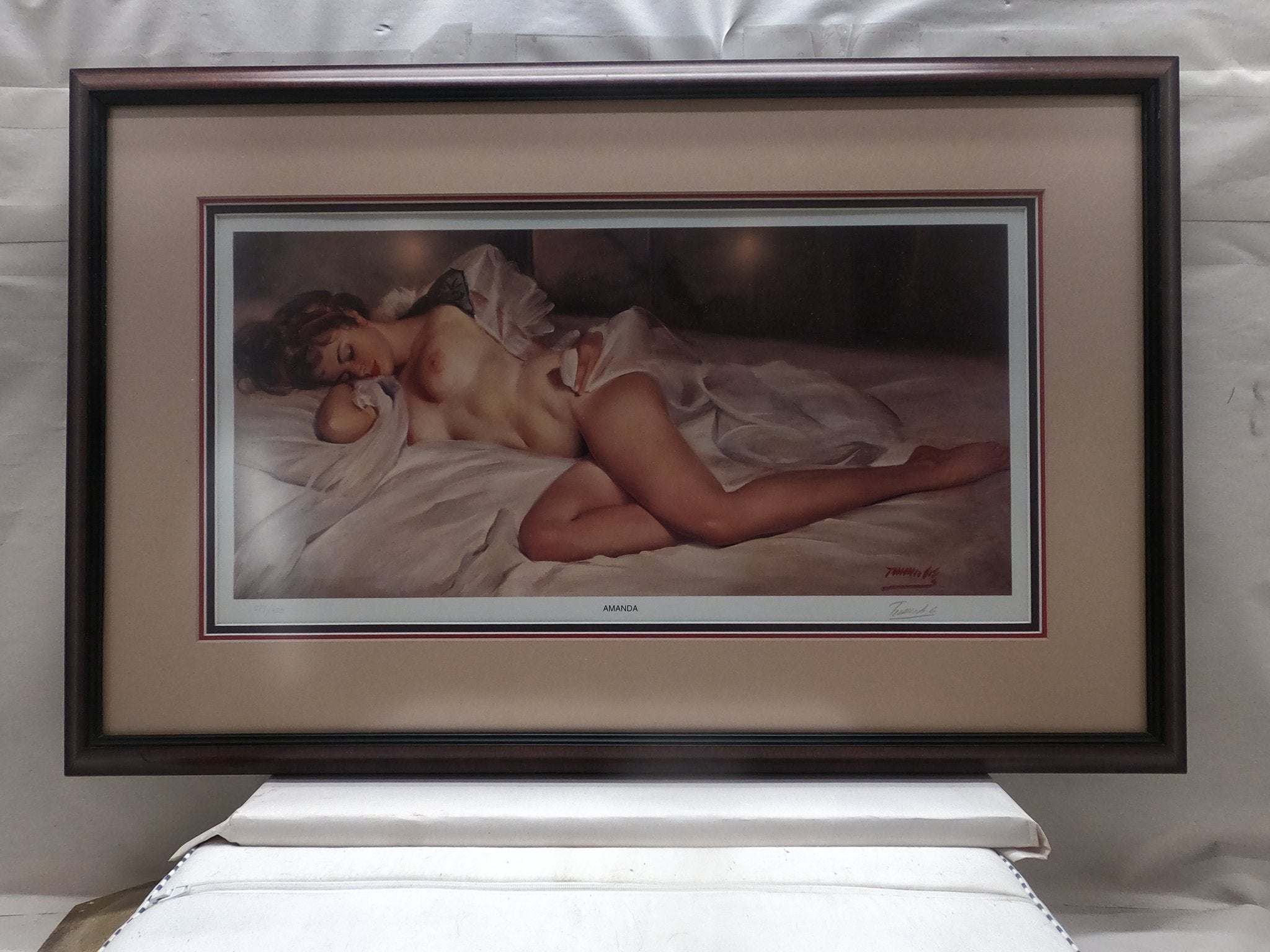 Bobby Toombs "Amanda" Lithograph Print Framed Ready To Hang Signed