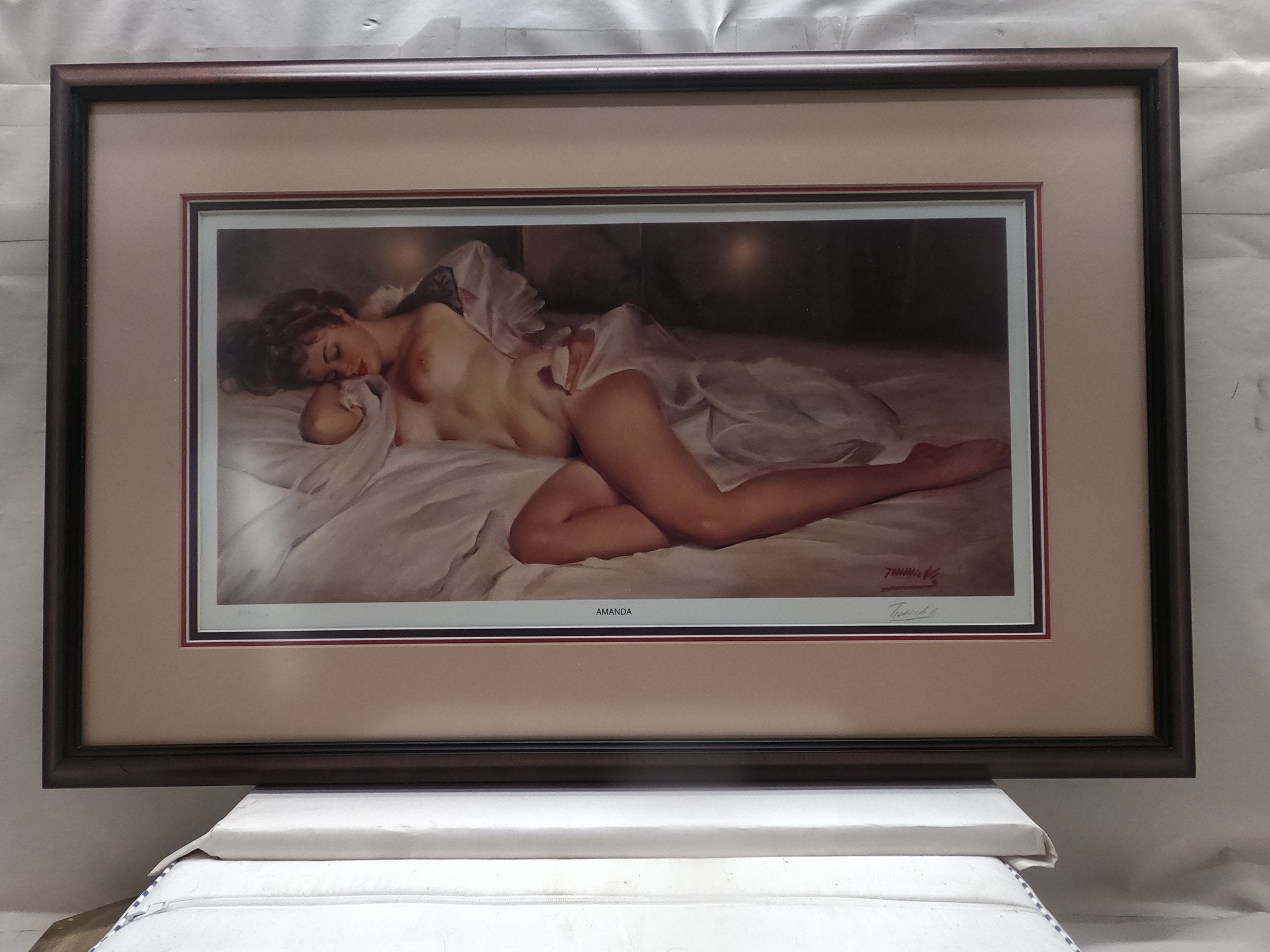 Bobby Toombs "Amanda" Lithograph Print Framed Ready To Hang Signed