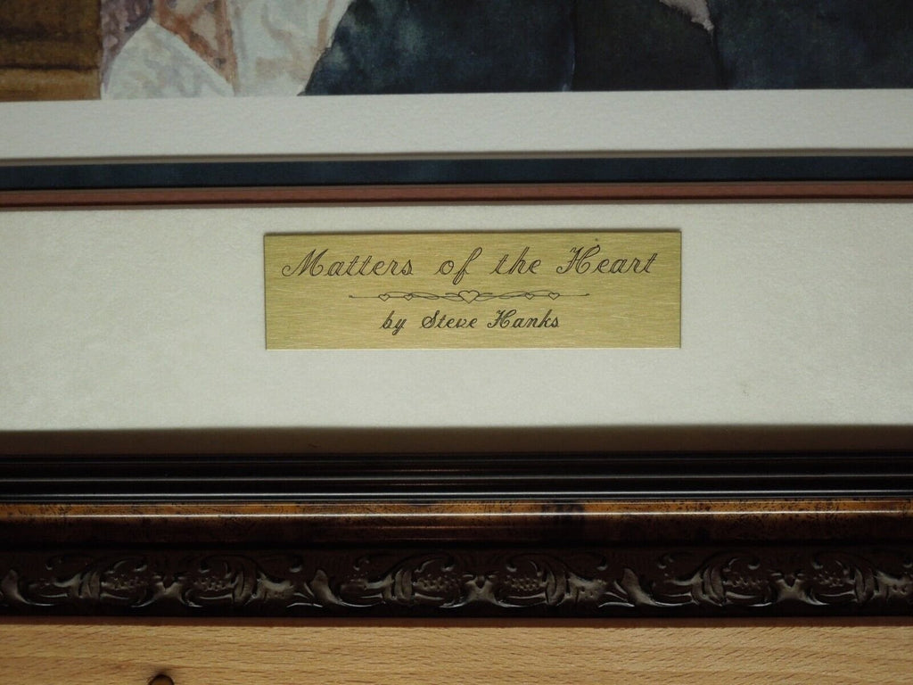 Steve Hanks "Matters Of The Heart" Print #4/300 Gallery Framed Triple Mat