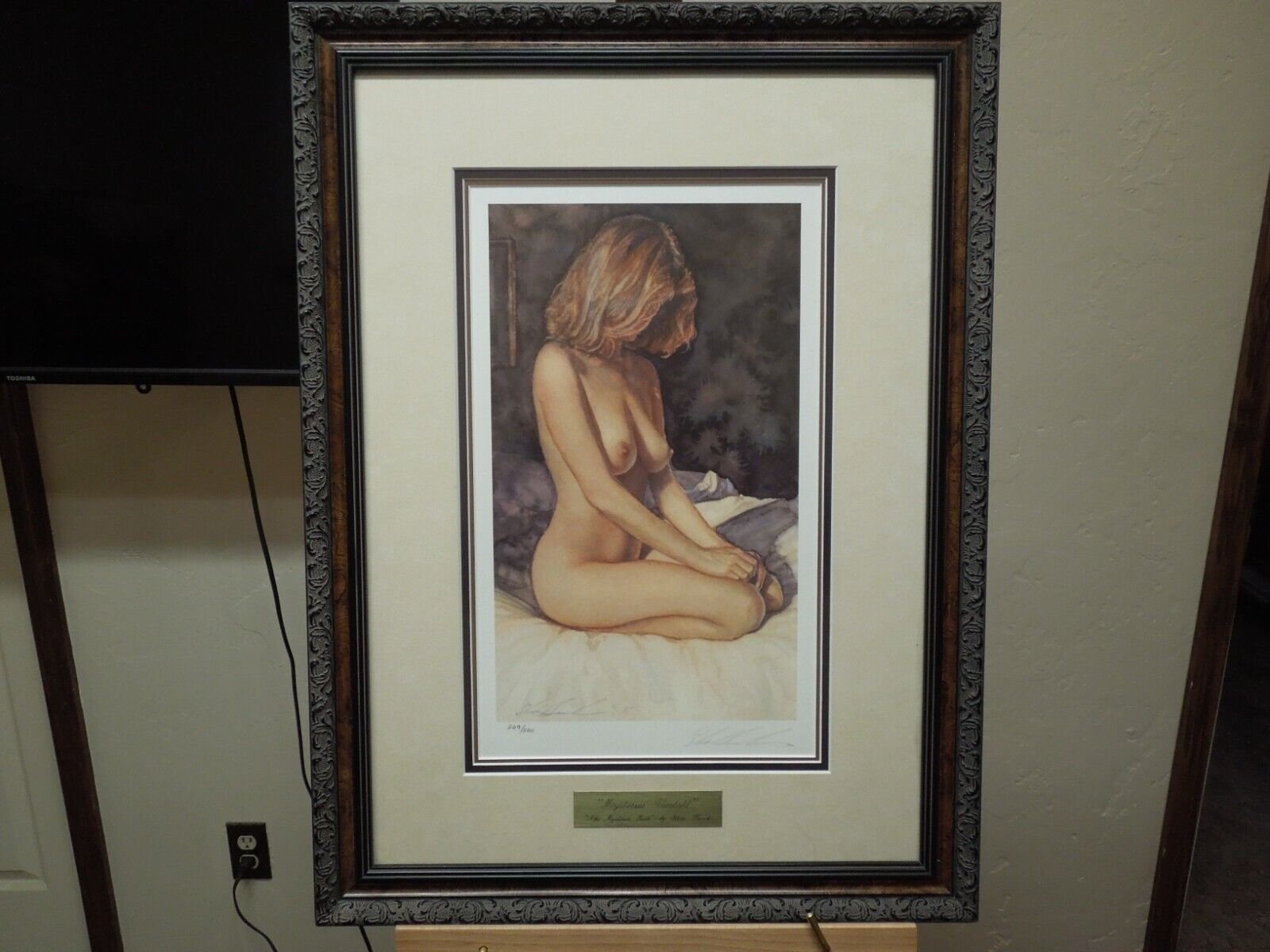 Steve Hanks "Mysteries Untold" Lithograph Print Signed Gallery Framed