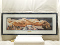Steve Hanks "Reclining Nude" Signed In Plate Gallery Framed Print