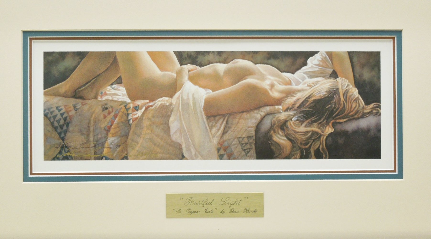 Steve Hanks "Restful Light" Gallery Framed Hand Signed Print 254/500