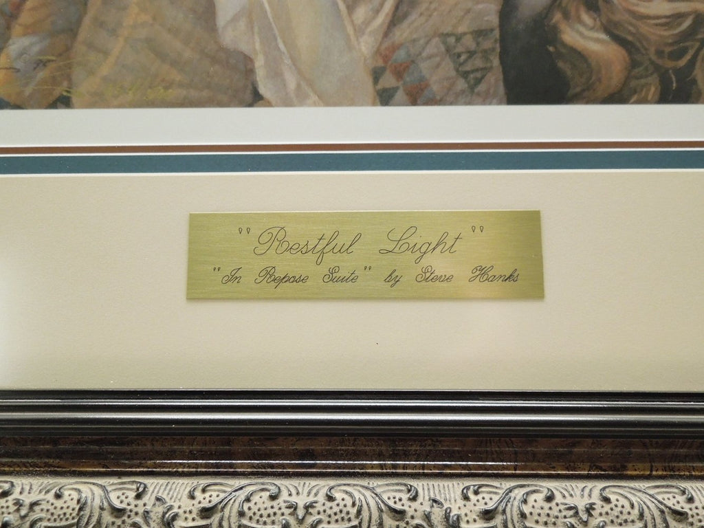 Steve Hanks "Restful Light" Gallery Framed Hand Signed Print 254/500