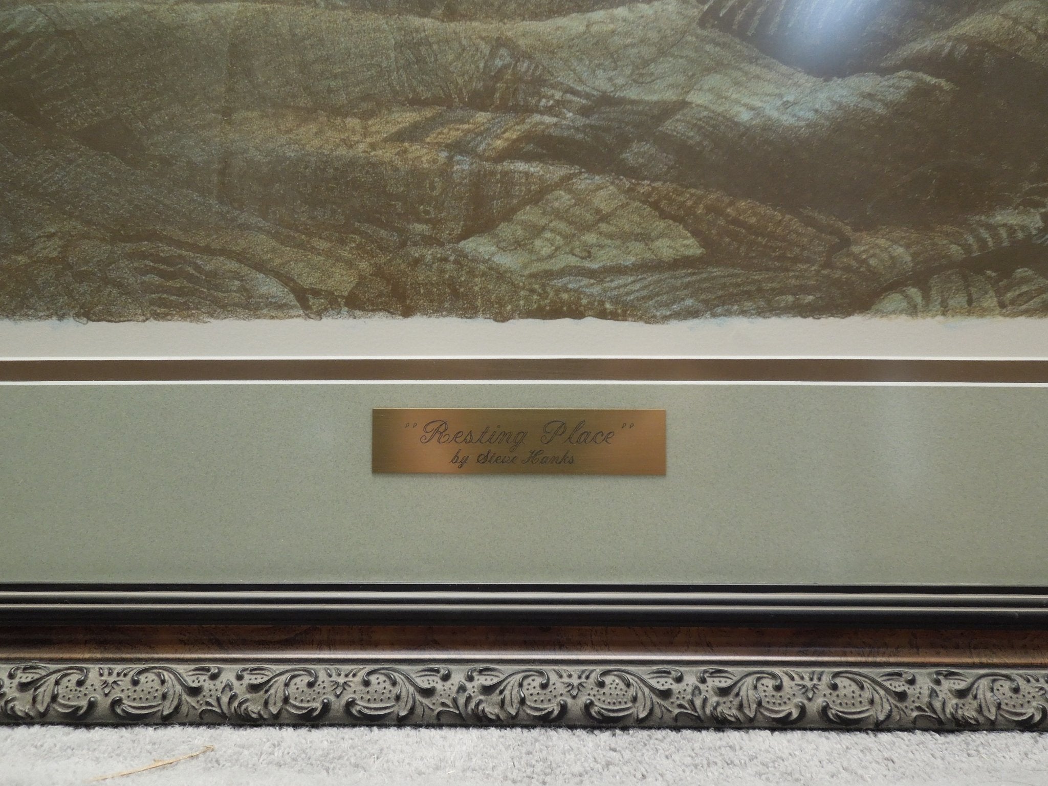 Steve Hanks "Resting Place" Hand Signed 21/50 Gallery Framed Print