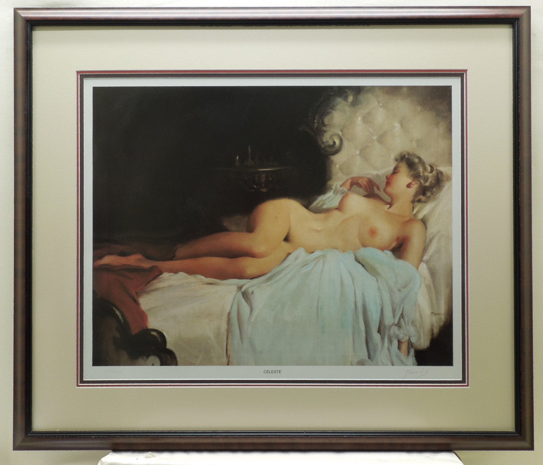 Bobby Toombs "Celeste" Gallery Framed Hand Signed Print 402/950