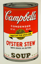 Andy Warhol Oyster Stew - Campbell's Soup Can - Limited Edition