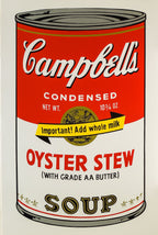 Andy Warhol Oyster Stew - Campbell's Soup Can - Limited Edition