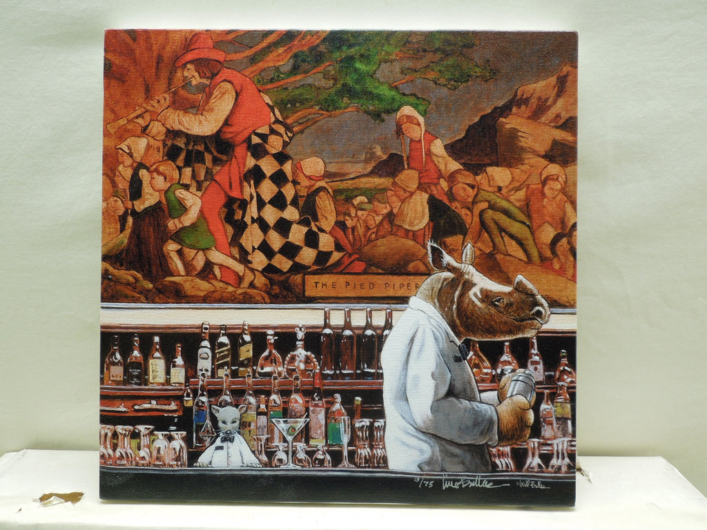 Will Bullas "A Quarter To Three" Stretched Canvas Print Signed Numbered 15/75