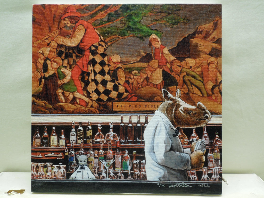 Will Bullas "A Quarter To Three" Stretched Canvas Print Signed Numbered 15/75