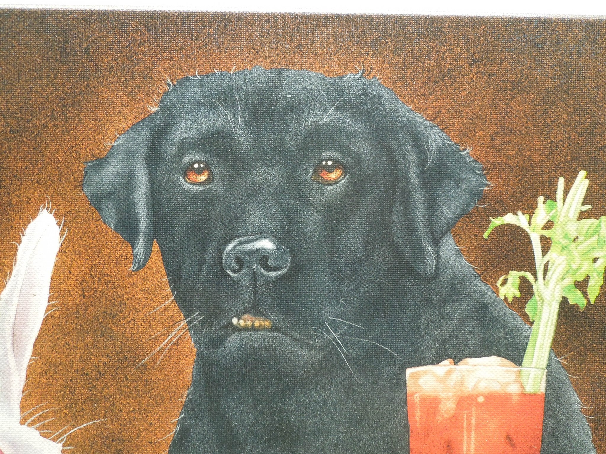 Will Bullas "Hare Of The Dog" Stretched Canvas Print Signed Numbered 66/75