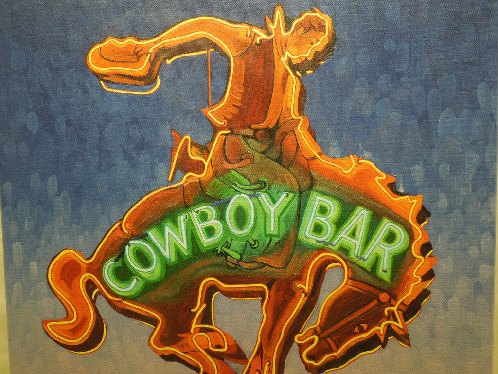 Michael Blessing "Raising The Bar" Stretched Canvas Print Signed Numbered 14/75