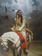 Z. S. Liang "Pride Of The Piegan" Masterwork Canvas Signed 11/15 Coa