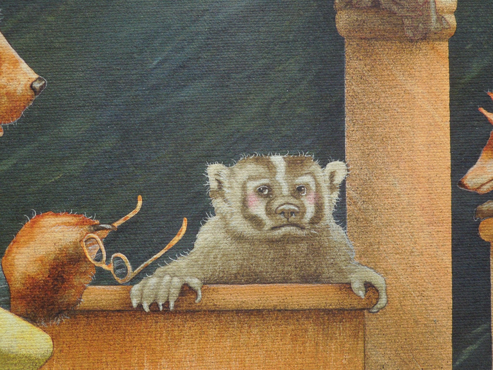 Will Bullas "Badgering The Witness" Stretched Canvas Print Signed Numbered 66/75