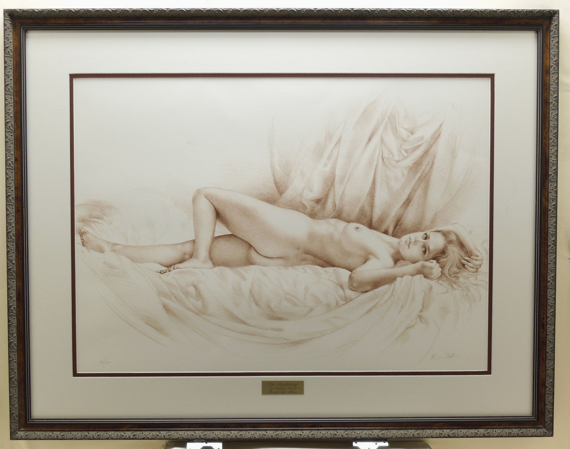 Bruno Di Maio "The Awakening" Gallery Framed Hand Signed Lithograph 78/100