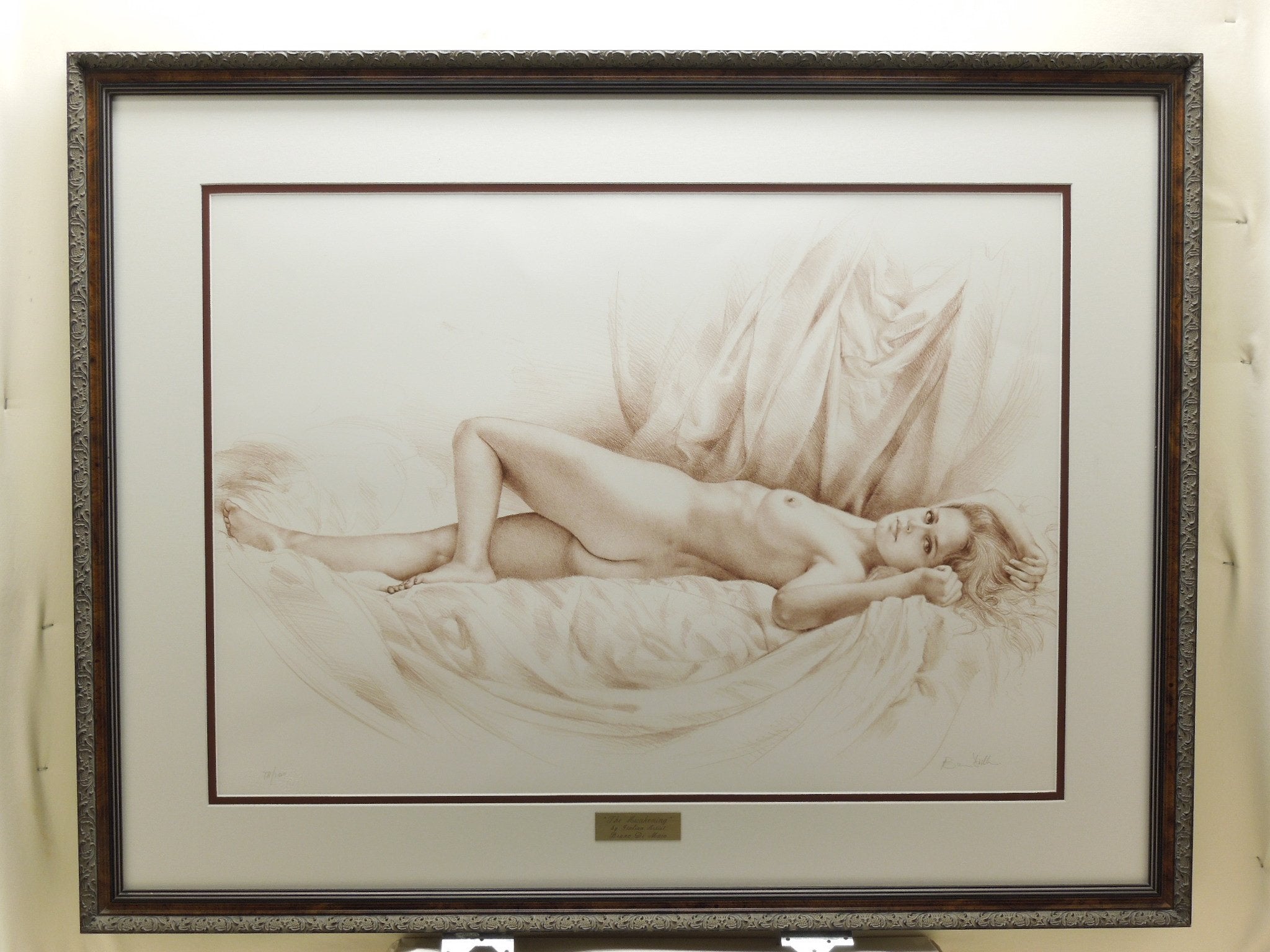 Bruno Di Maio "The Awakening" Gallery Framed Hand Signed Lithograph 78/100