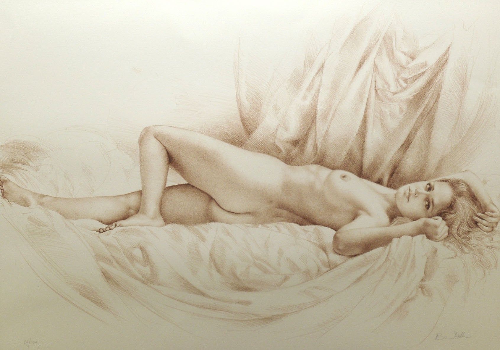 Bruno Di Maio "The Awakening" Gallery Framed Hand Signed Lithograph 78/100