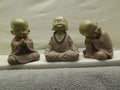 Sitting Buddhist Monks Set Of 3