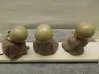 Sitting Buddhist Monks Set Of 3