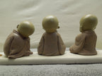 Sitting Buddhist Monks Set Of 3