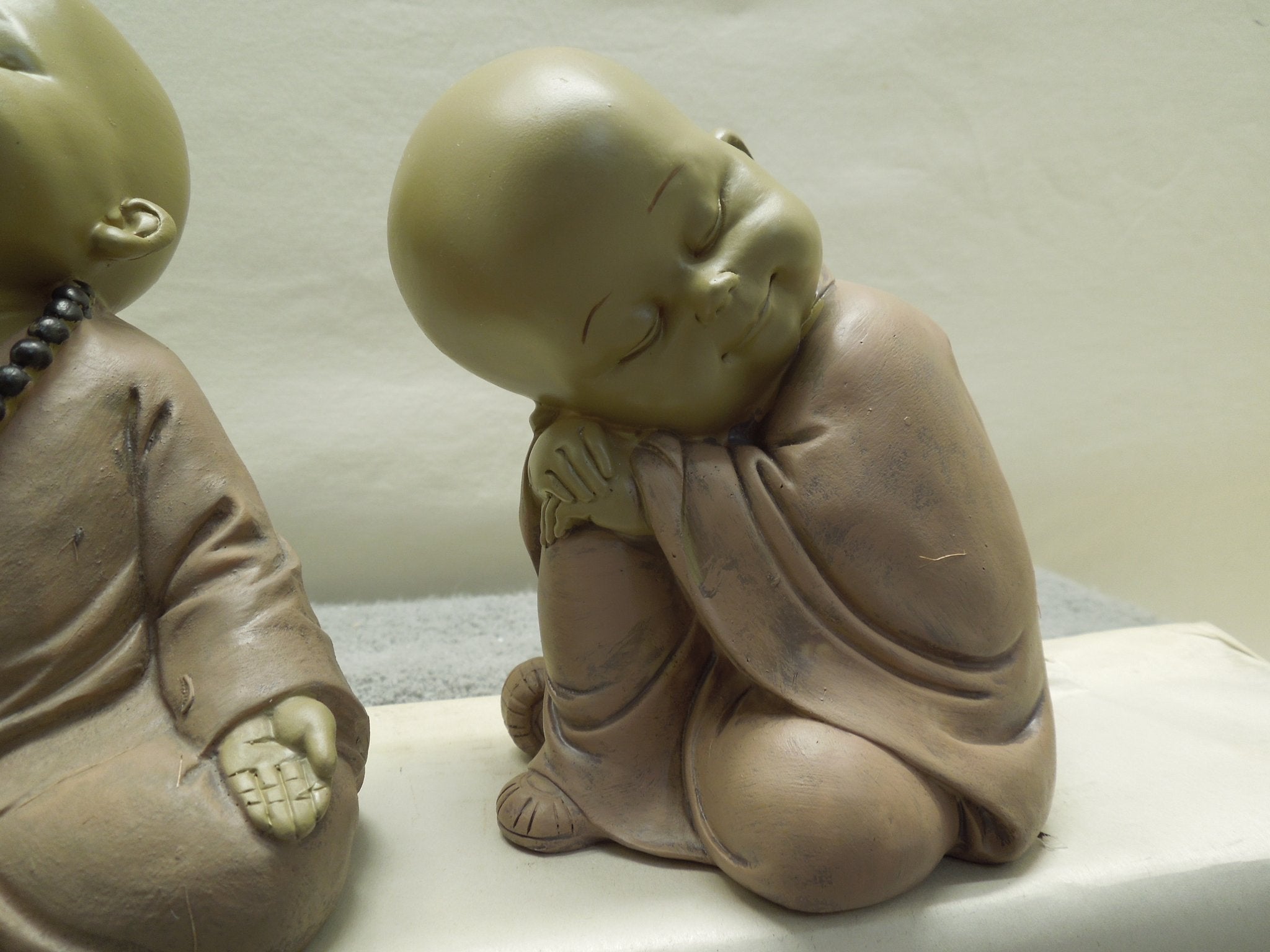Sitting Buddhist Monks Set Of 3