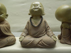 Sitting Buddhist Monks Set Of 3